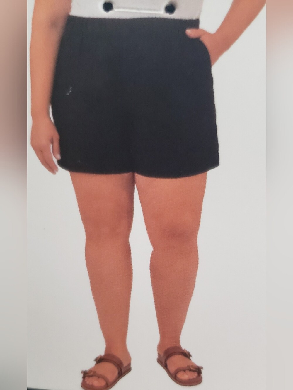 NWT,  BLANKNYC,  Black Linen Shorts, Sz XL, WOMEN'S, 5" Inseam, Cool, Pockets.